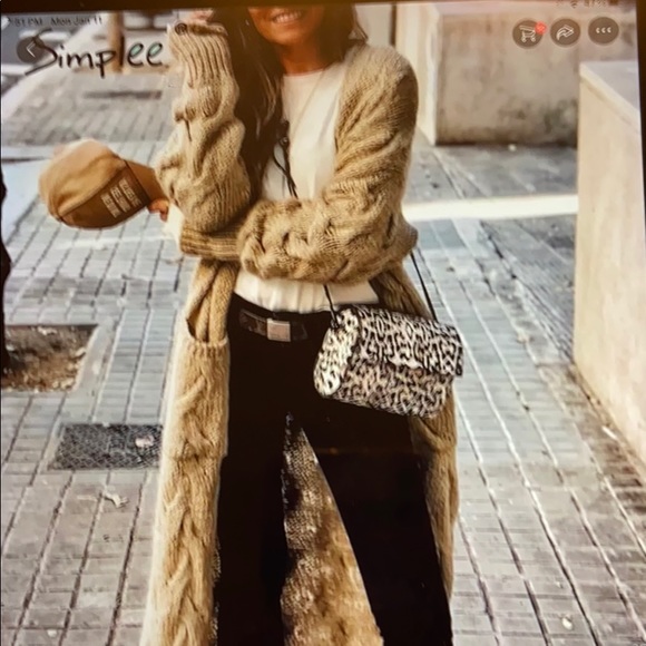 Winter long cardigan. - Picture 2 of 11